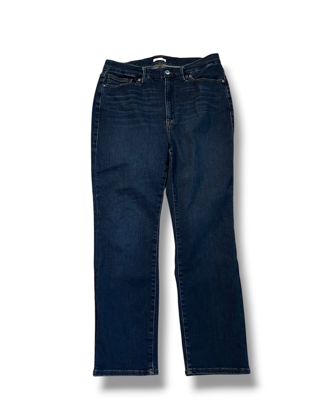 Good American Jeans Good Classic Size 14-18 Stretch Denim High Rise Straight